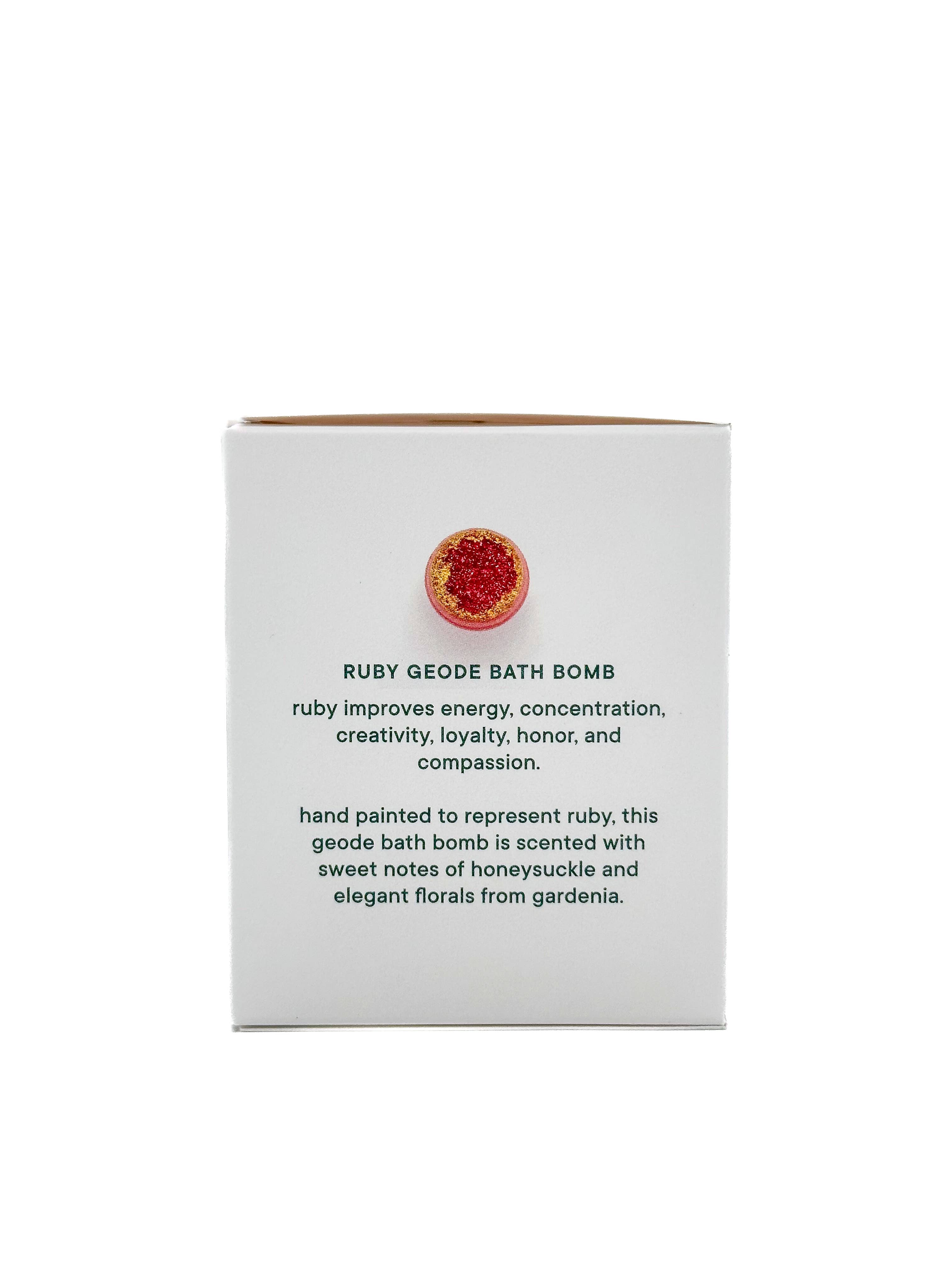 Latika Beauty - Vente Bombe de bain/poudre effervescente pour le bain - Bombe de Bain Géode en Cristal de Rubis – Rouge + Or5