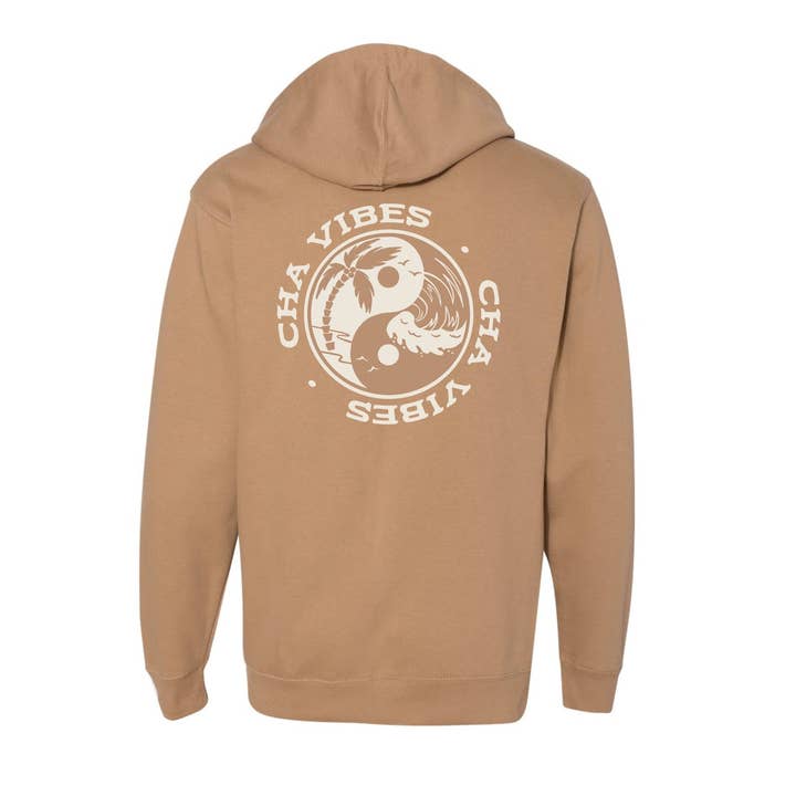 Yin Yang Flow Sand Hoodie for wholesale by Cha Vibes