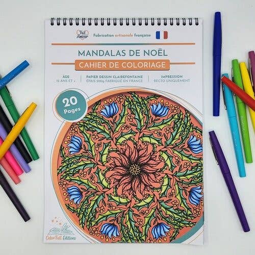 ColorFall Editions – Großhandel Malbuch – Erwachsene – Weihnachts-Mandala-Malbuch für Erwachsene