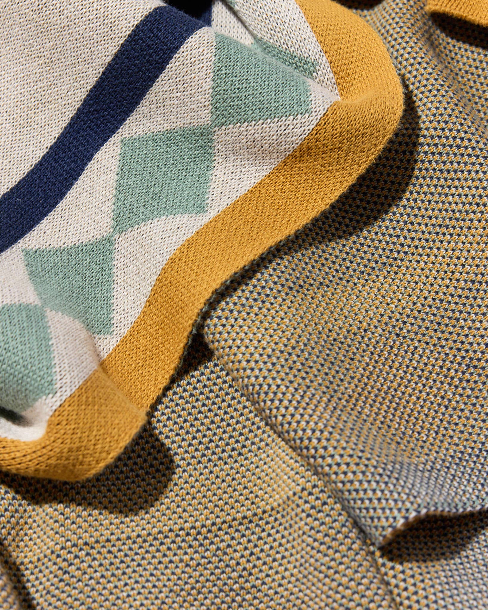 Biquette - Vendita all'ingrosso Plaid - Un Beau Poisson - Coperta da Lancio Lavorata a Maglia - Cotone - Prodotta negli USA10