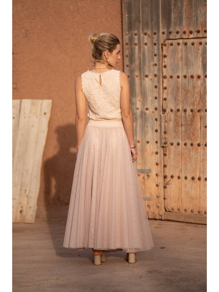 CHOKLATE PARIS - Wholesale Skirt - Women's - Maria tulle maxi length skirt - CK083658