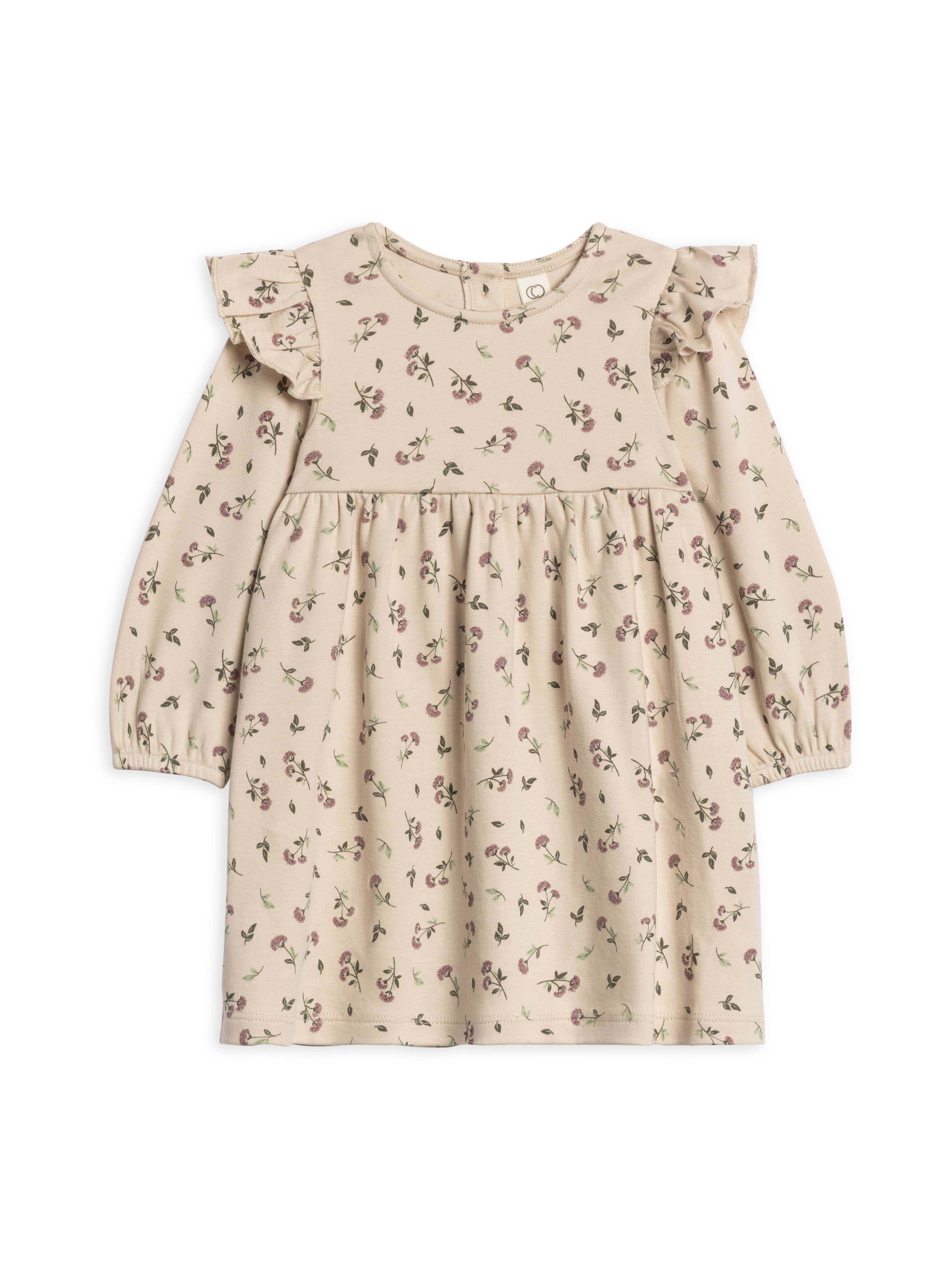 Colored Organics - Wholesale Dress - Kids - Mika Armhole Ruffle Long Sleeve Dress4