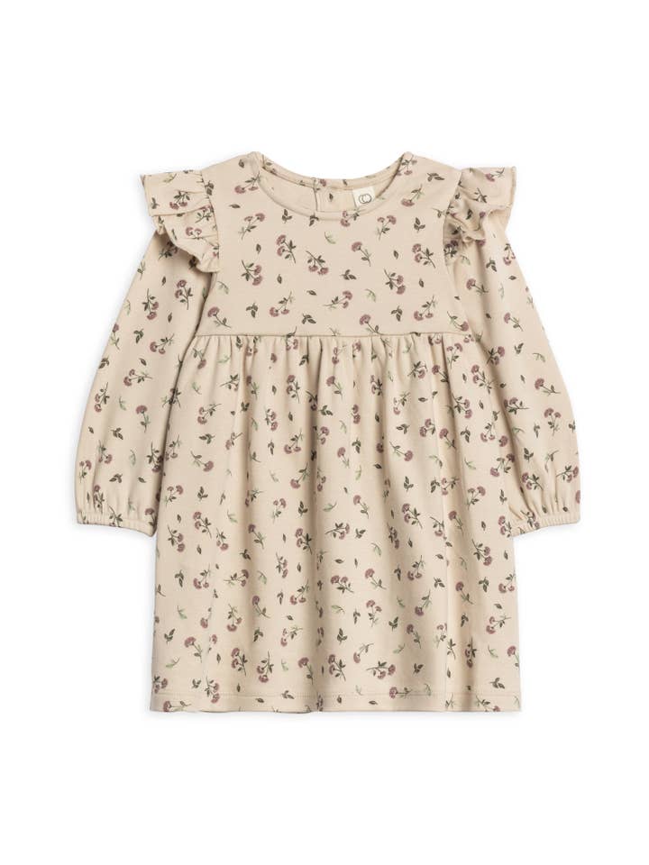 Colored Organics - Wholesale Dress - Kids - Mika Armhole Ruffle Long Sleeve Dress4