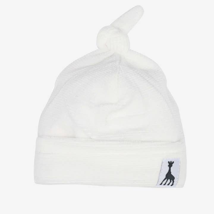 Drop needle velvet birth hat - Navy blue for wholesale by Trois kilos Sept