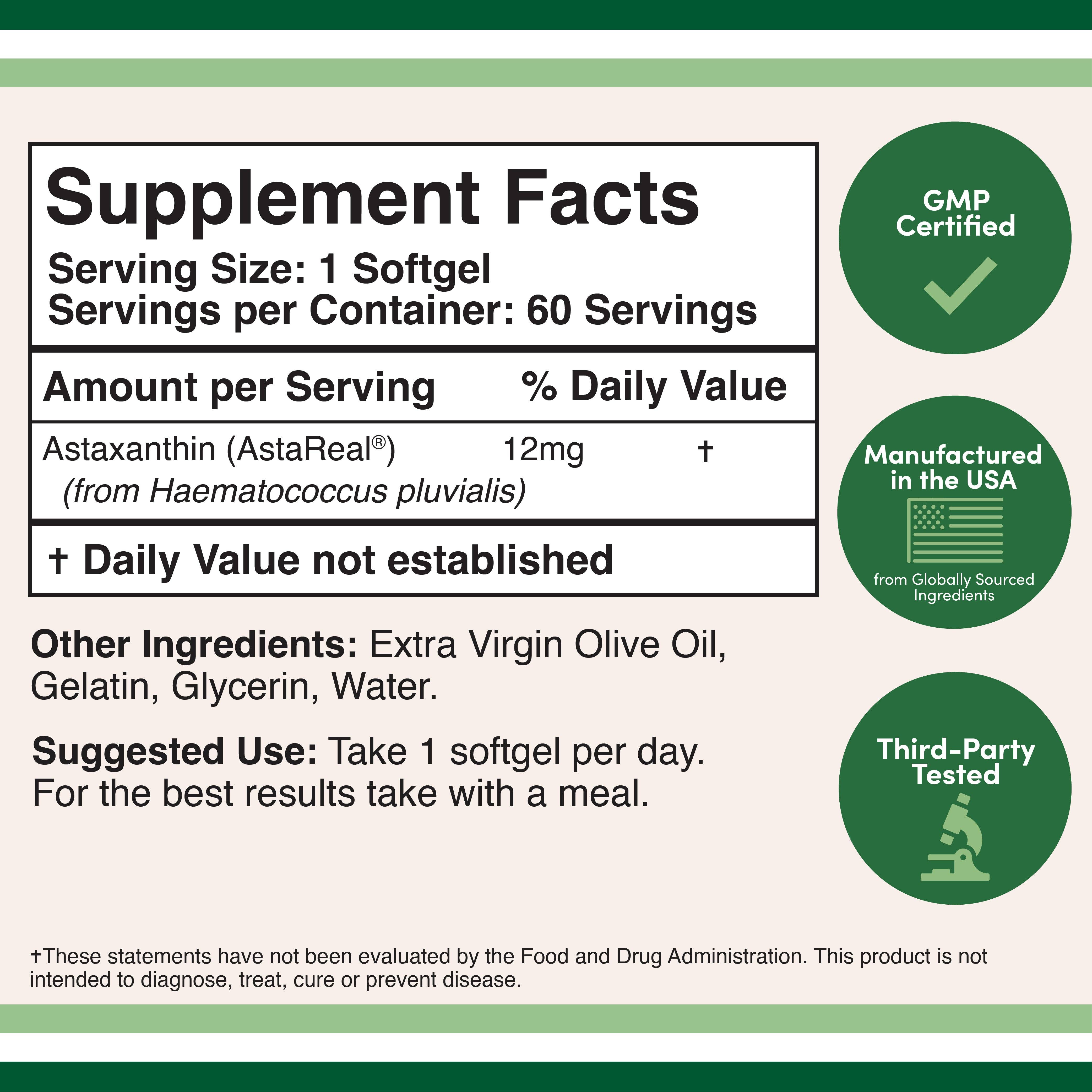 Double Wood Supplements - Wholesale Oral Supplement/Vitamin - Astaxanthin1