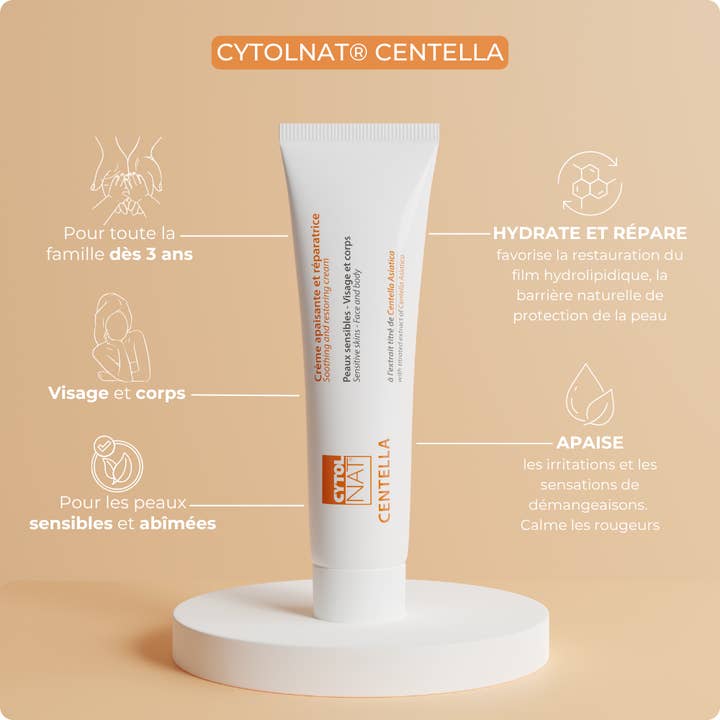 Laboratoires Cytolnat - Wholesale Healing Salve/Balm/Cream - CYTOLNAT - Centella Soothing and Repairing Cream - 100ml1