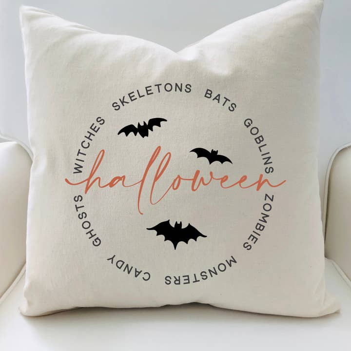Everything Halloween 18x18 Pillow cover for wholesale by Cotton & Crate