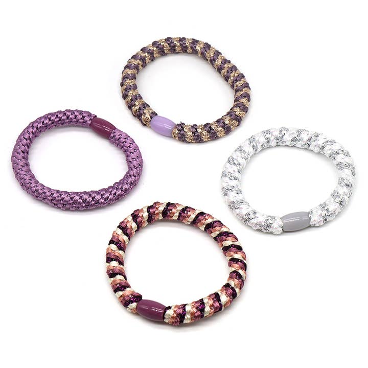 Purple Mix 4 Pack Hairbands
for wholesale by Peace Of Mind