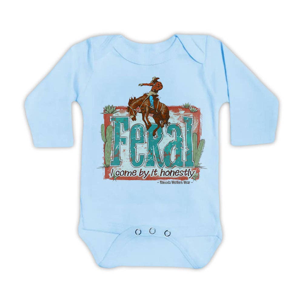 Remuda Western Wear - Wholesale Bodysuit (Non-Footed) - Baby - Feral, I Come By It Honestly Infant One Piece Romper7