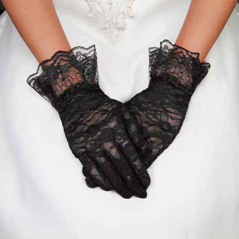 SP Sophia Collection - Wholesale Gloves - Women's - Women's Lace Ruffle Gloves0