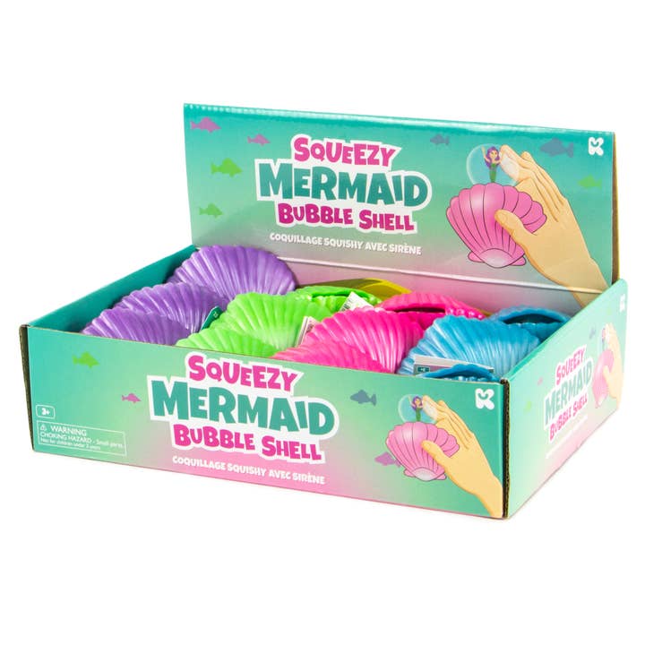Keycraft - Wholesale Squishy Toy - Kids & Baby - Keycraft Squishy Mermaid Bubble Shells
