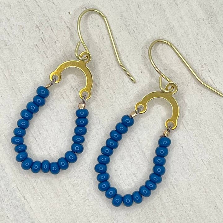 Daybreak Earrings-Lapis Blue for wholesale by Love & Dot