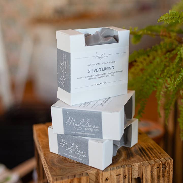 Mad Sass Soap Co - Wholesale Bar Soap - Silver Lining - Artisan Soap