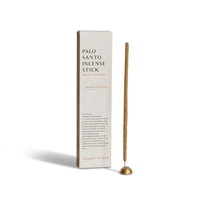 Bâtons d'encens Palo Santo – 7 bâtons roulés à la main du Pérou pour la vente par Cedar and Myrrh