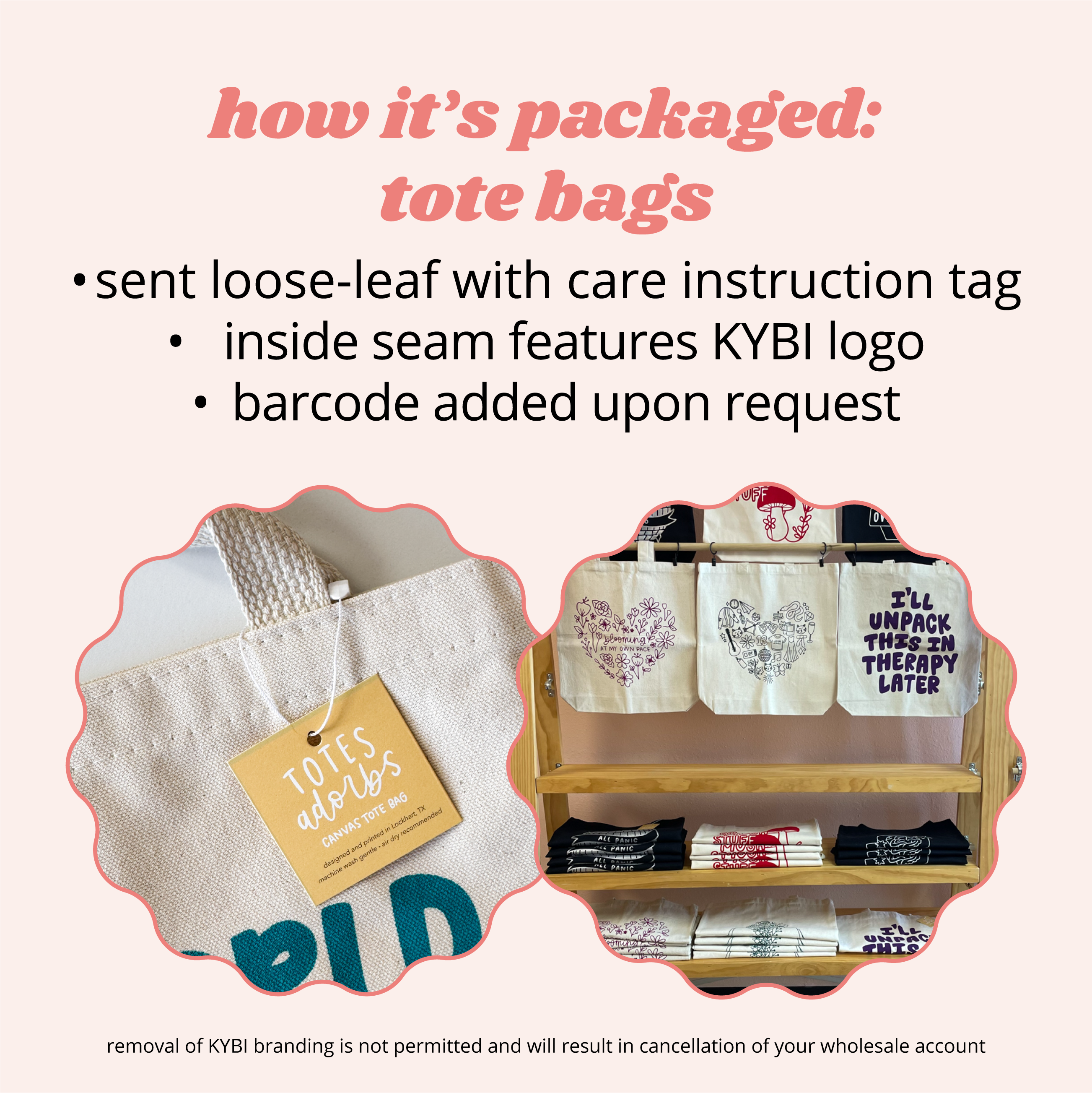 Kyn You Believe It - Wholesale Tote Bag - Women's - I'll Unpack This In Therapy Later Tote Bag7