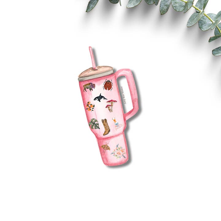 Tumbler Sticker for wholesale by Amy Rae Maker