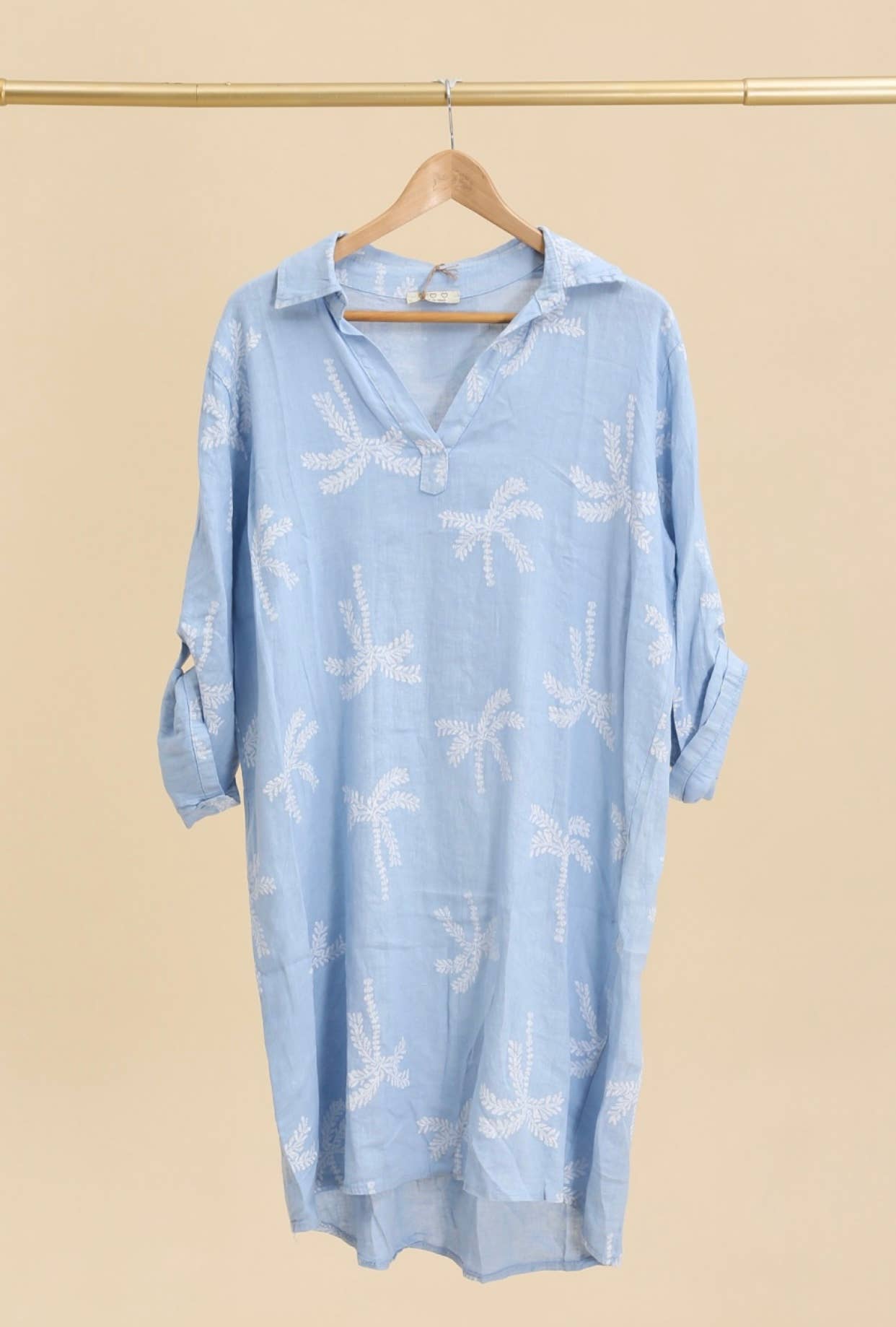 LÉA & LUC – Großhandel Kleid – Damen – Bedruckte Kleider aus 100% Leinen REF.680216