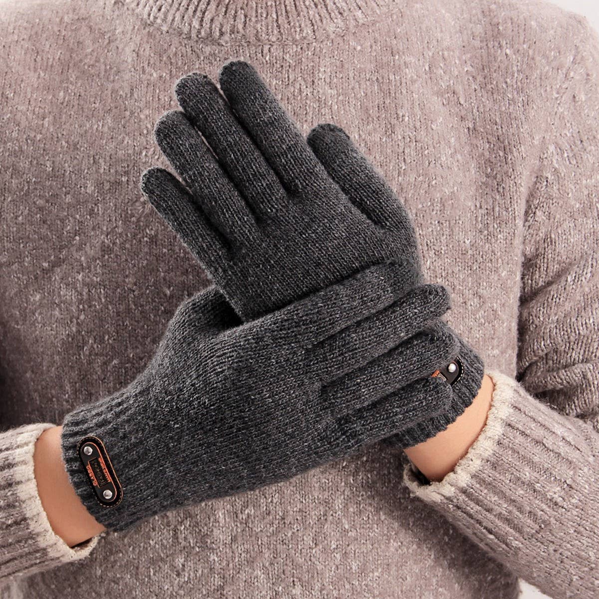 NINEXIS - Wholesale Gloves - Men's - CWAG00540_MEN WINTER KNIT TOUCHSCREEN WARM GLOVES6
