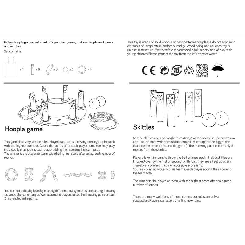 BAJO WOODEN TOYS - Wholesale Wood Toy - Kids - Fellow Hoopla Game Set4