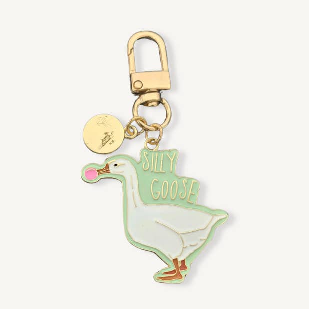 Lustiger Gänse-Schlüsselanhänger | Albernes Gänse-Design für den Großhandel von Acorn & Artisan
