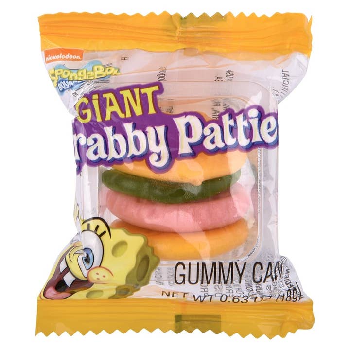 La Luna Bella - Toys - Wholesale Gummy - Spongebob Giant Krabby Patties Gummy Candy - LLB Toys