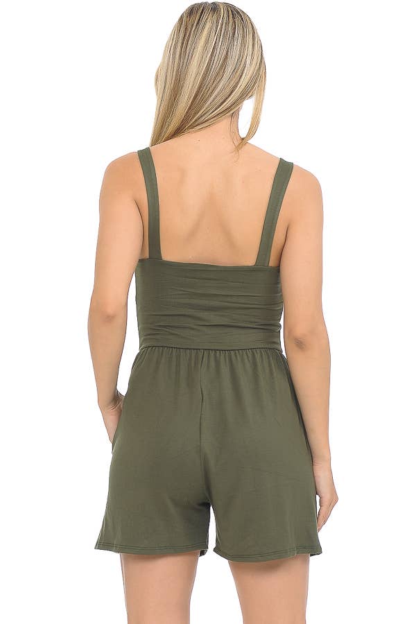 Burgundy Apparel - Wholesale Romper - Women's - SOLID ROMPER WITH POCKETS19