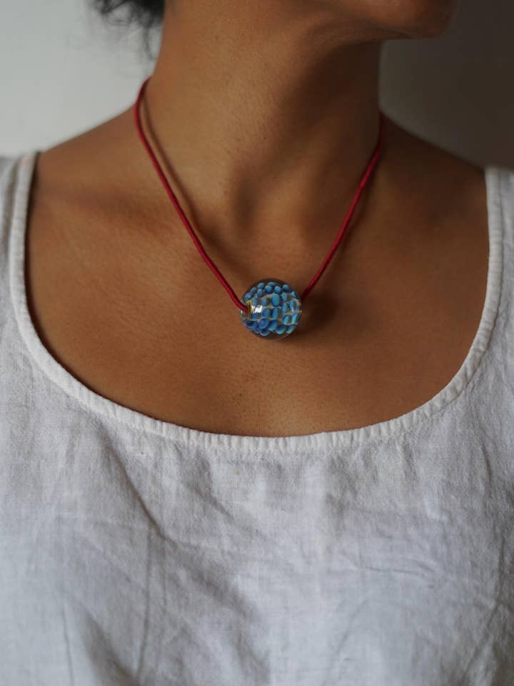 HandBlown Botanical Glass Pendants: Assorted one of a Kind for wholesale by Annahmol