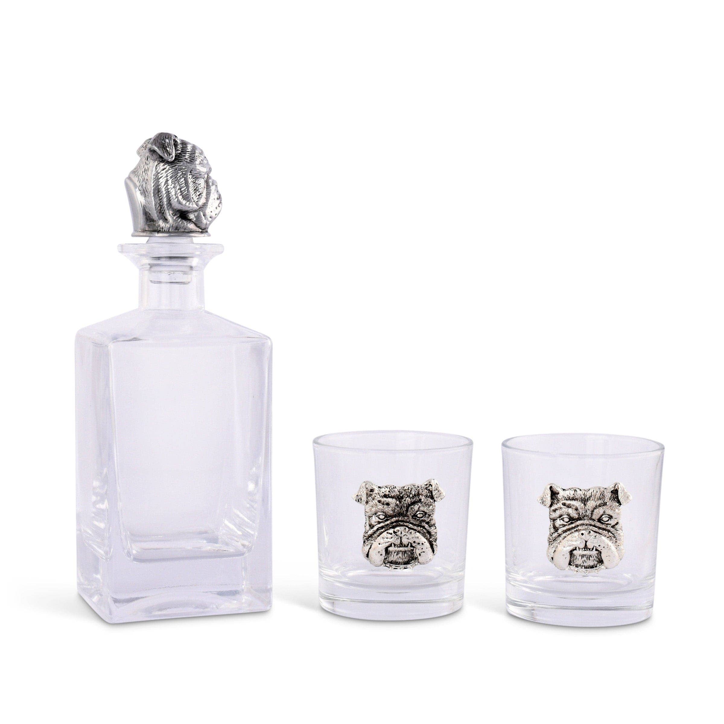 Arthur Court - Wholesale Decanter - Bulldog Decanter Set with Glasses2