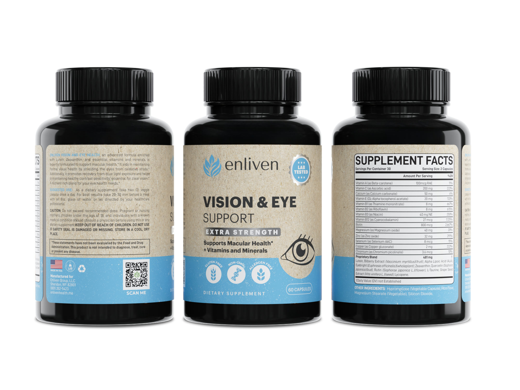 Enliven - Wholesale Oral Supplement/Vitamin - Enliven Vision & Eye Support1