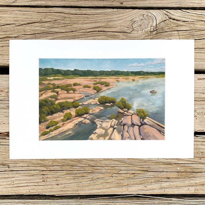 Llano River Print for wholesale by Danika Ostrowski Art + Design