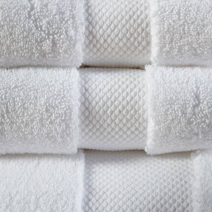Olliix - Vente Ensembles de serviettes - Ensemble de serviettes de bain haut de gamme, 6 pièces, blanc, 1000 g/m²2