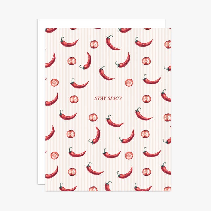 "Stay Spicy" Greeting Card for wholesale by Casey Jo Paper Co.