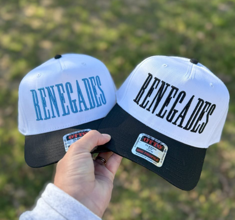 Hillside Threads Wholesale - Wholesale Baseball Cap - Women's - VINTAGE 3D Puff Cap- Embroidered Two Tone- Customize3