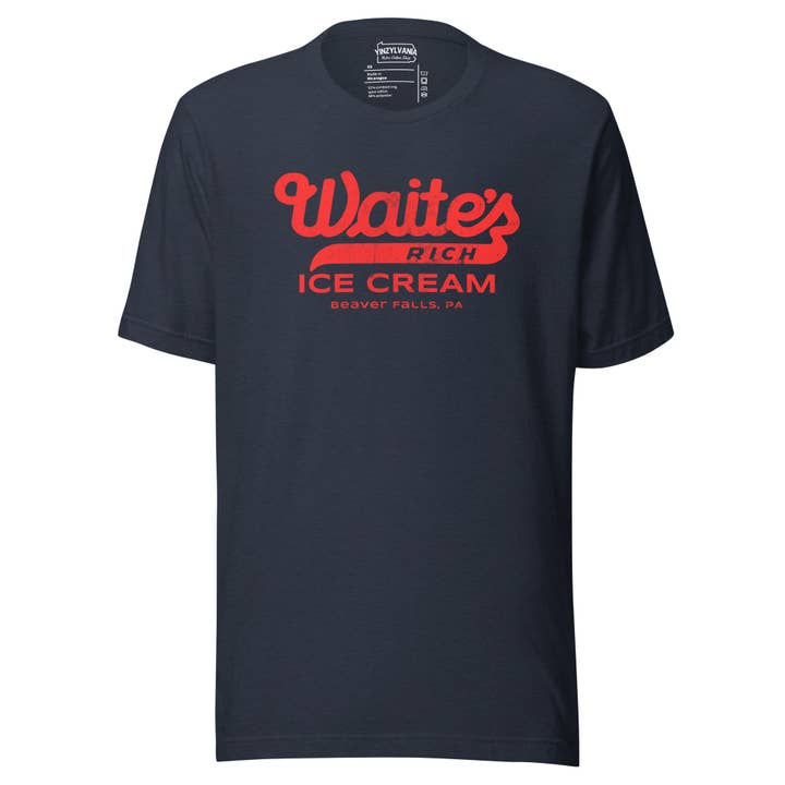 Yinzylvania - Wholesale Screen Printed T-Shirt - Unisex - Waite's Ice Cream - Beaver Falls, PA4