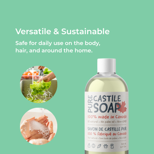 Elan Healthcare – wholesale Body wash/shower gel – Elan Healthcare Pure Castile Soap, 500 ml, Multi-Purpose 2