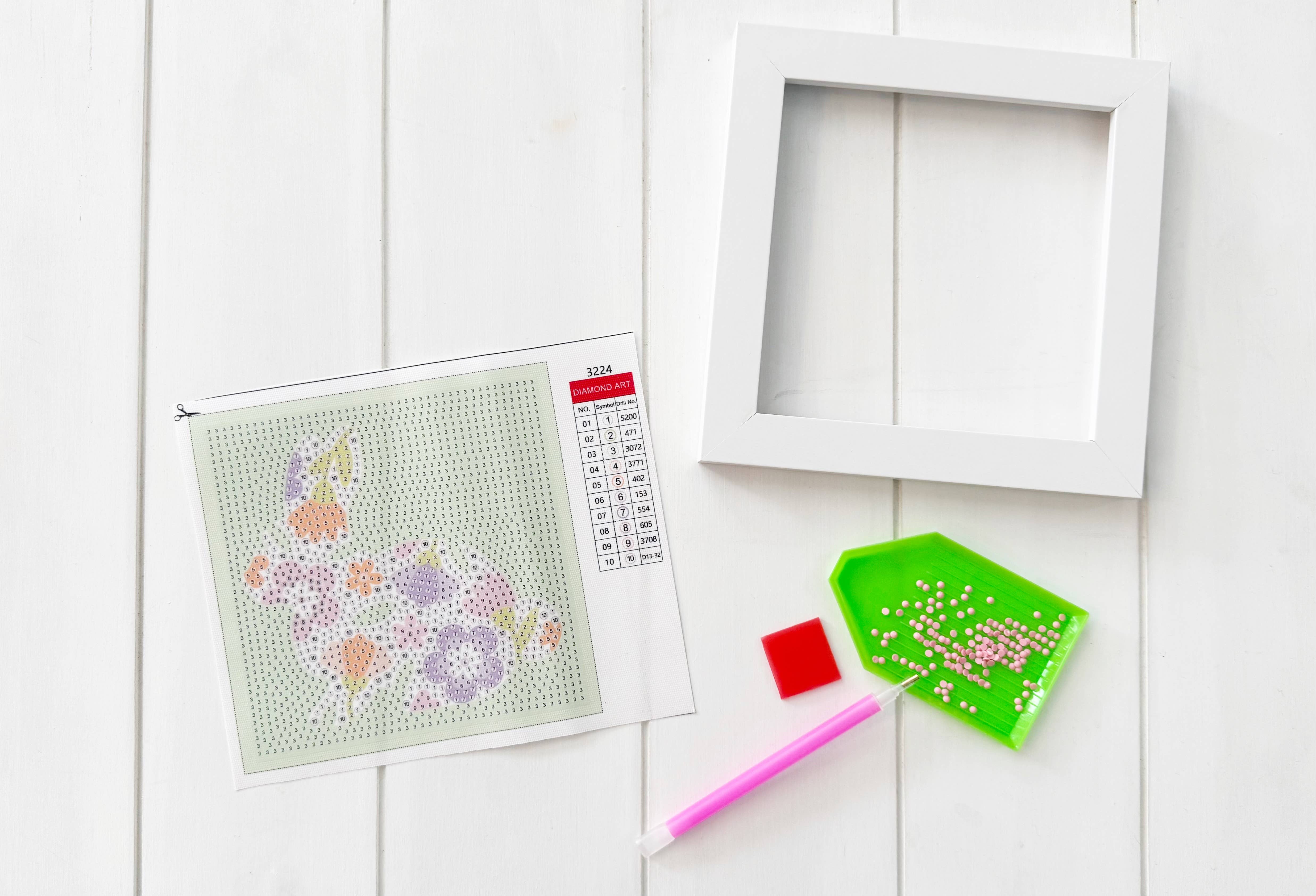 Addison Lane Designs Inc. - Wholesale DIY Craft Kit - Flower Bunny Diamond Art Kit2