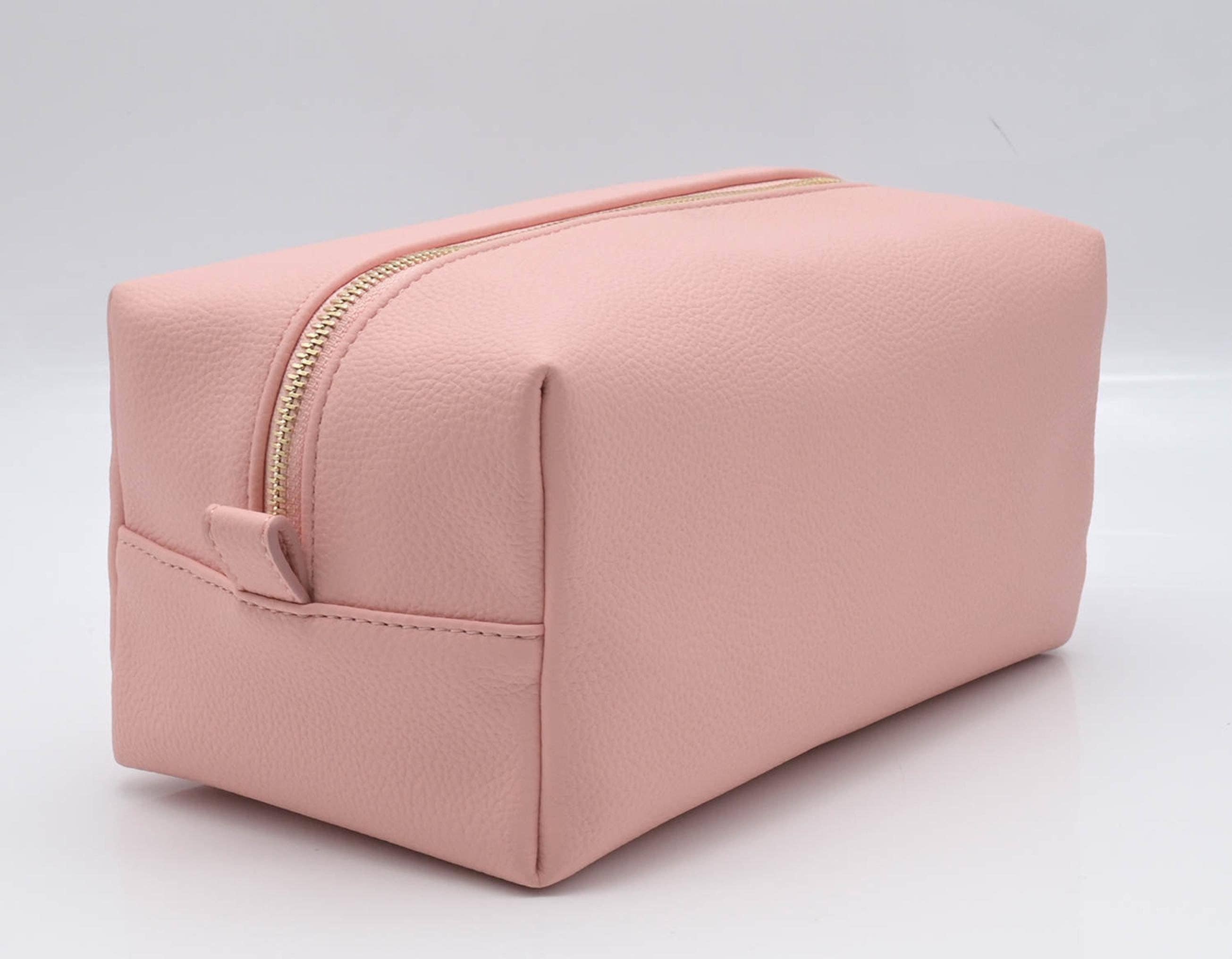 The Classy Cloth WS - Wholesale Make-up/cosmetic bag - Pebble Leather Cosmetic Bag - Monogrammed13