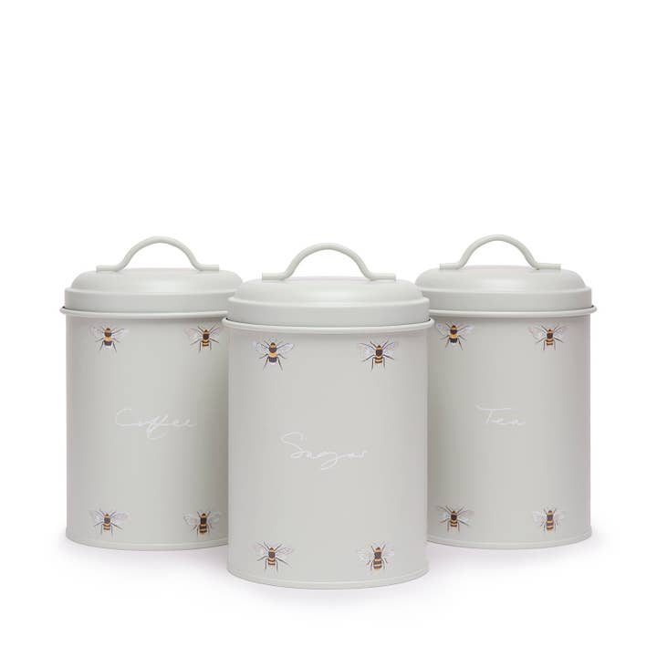 Sophie Allport – wholesale Food storage container – Bees Storage Tins (Set of 3)3