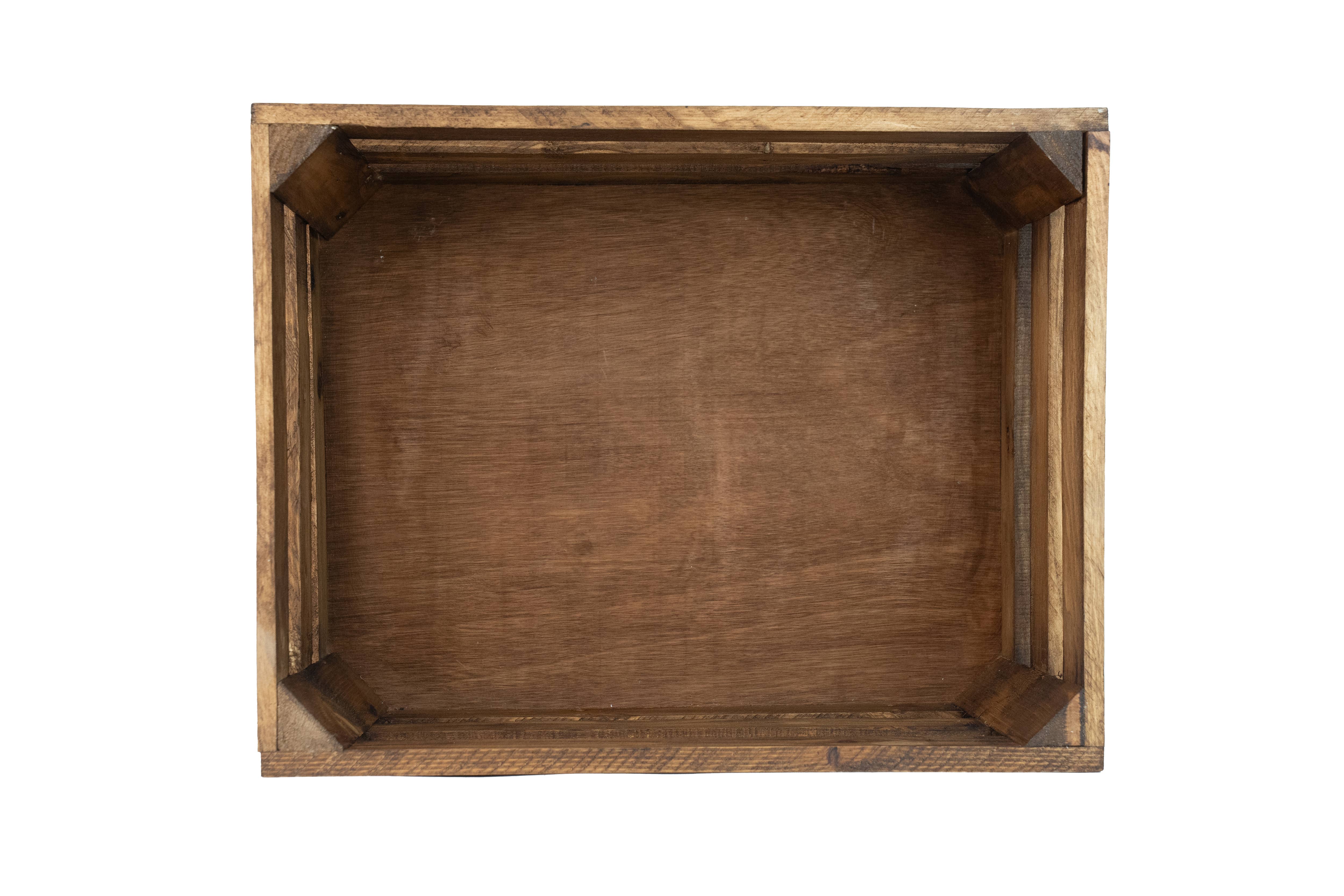 My Amigos Imports - Wholesale Retailer Display - Home & Living - Killian Rustic Wood Crate-Store Display-Set of 3-Brown 7