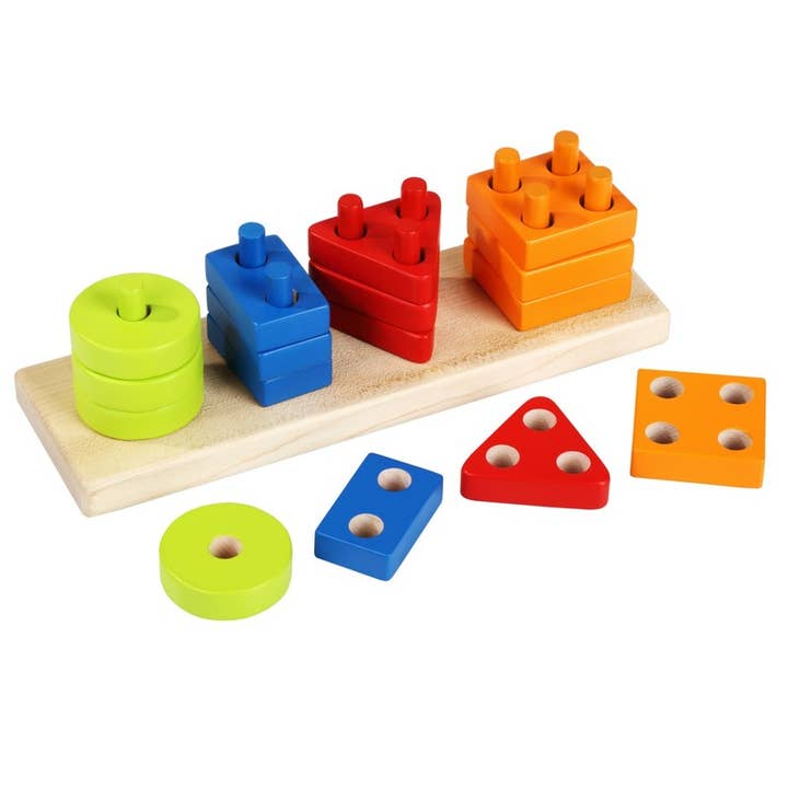 Wooden Toys – Großhandel Holzspielzeug – Kinder – Lernspielzeug aus Holz mit geometrischem Muster