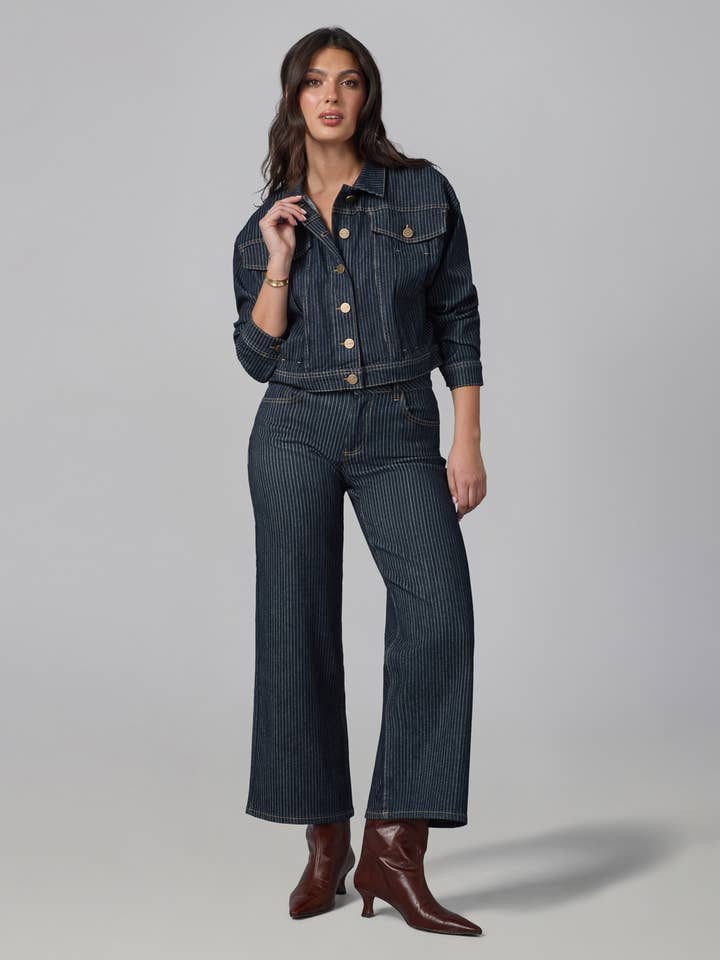 LOLA DENIM - Wholesale Jeans - Women's - COLETTE-PSB High Rise Wide Leg Jeans 30" Inseam6