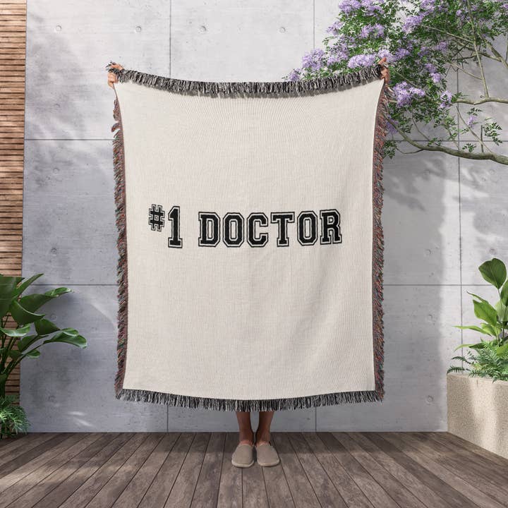 3dRose - Wholesale Throw Blanket - 3dRose, #1 Doctor - Number One Doctor for worlds greatest and best doctors - Medical professional gifts, Blanket2