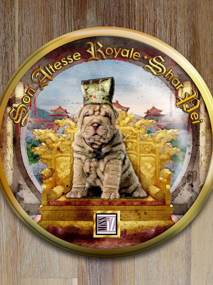 Espelho de bolso > Cão: SHAR PEI por atacado de Miss Iz