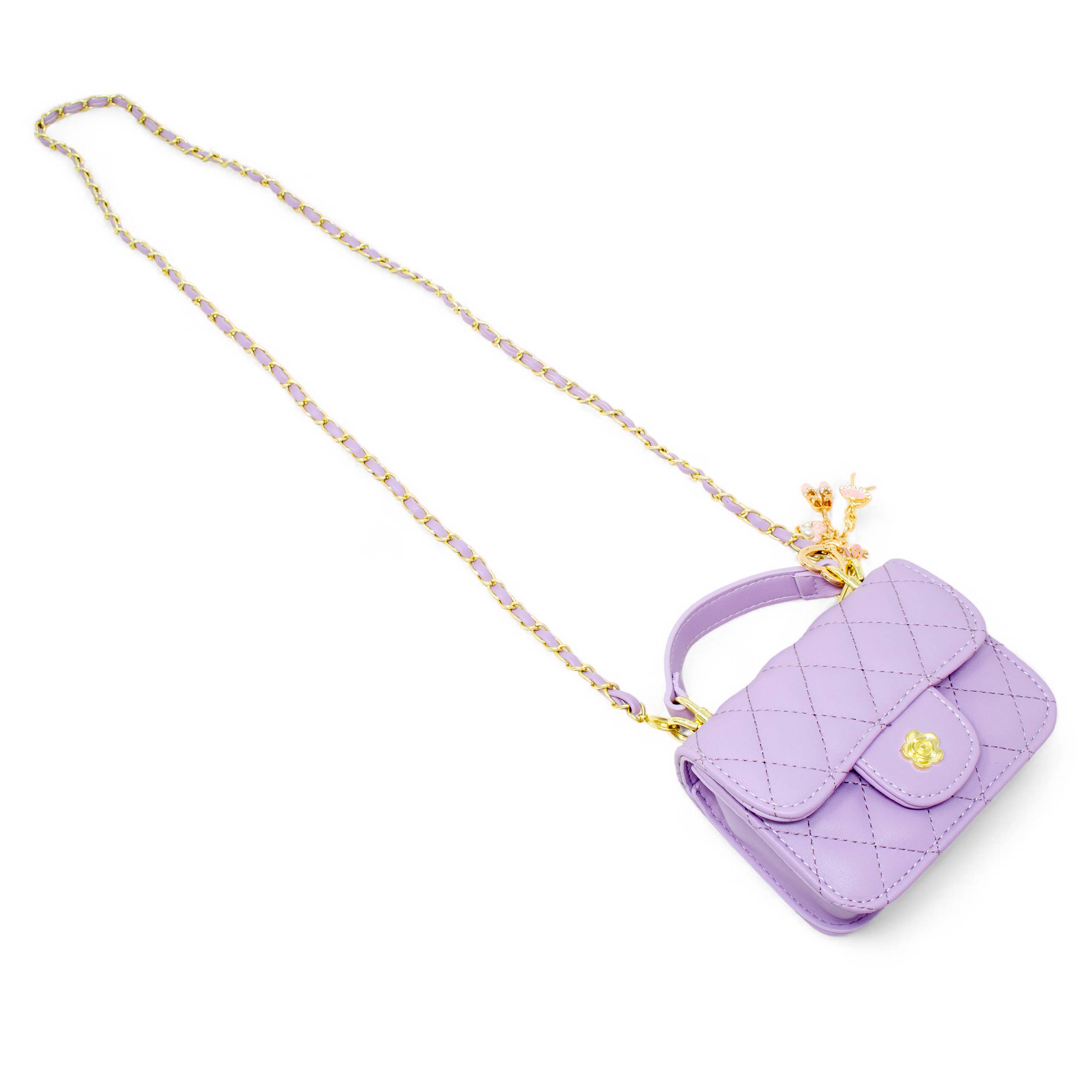 Tiny Treats and ZOMI GEMS - Wholesale Crossbody bag – kids - Tiny Quilted Ballet Charm Handbag14