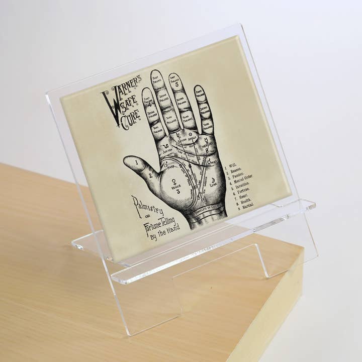 Palmistry Tarot Funky Hand Body Future Tablet/Book Holder for wholesale by Lucy Lu Designs