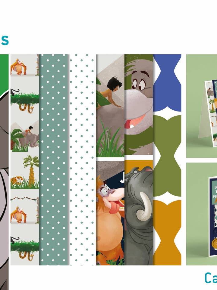 The Jungle Book - Large Card A4 Kit for wholesale by Ecstasy Crafts Distributing