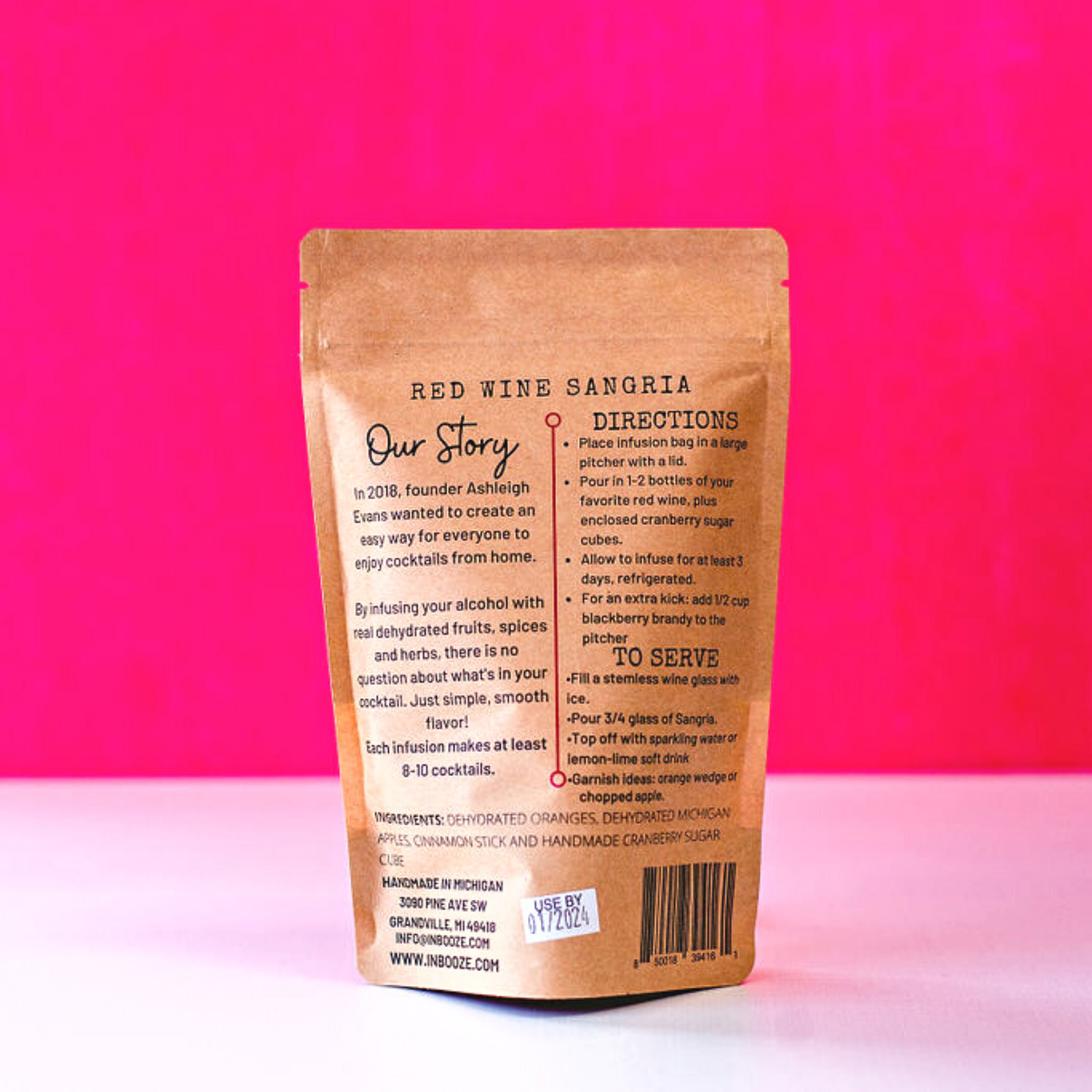 InBooze - Wholesale Dhz-drinkset - Red Wine Sangria cocktail kit voor alcoholinfusie1