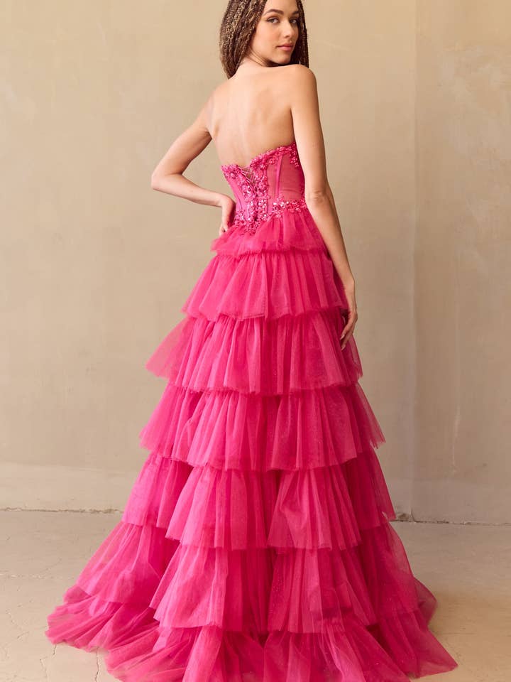 LA Merchandise - Wholesale Gown - Women's - Formal Dress Sweetheart Beaded Sequin Prom Gown By LAA90531