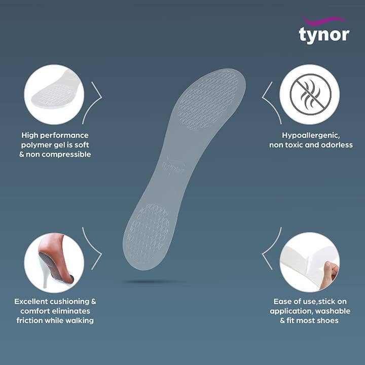 Tynor - Wholesale Inserts/soles – Women’s - Insole Gel Female (Pair)2