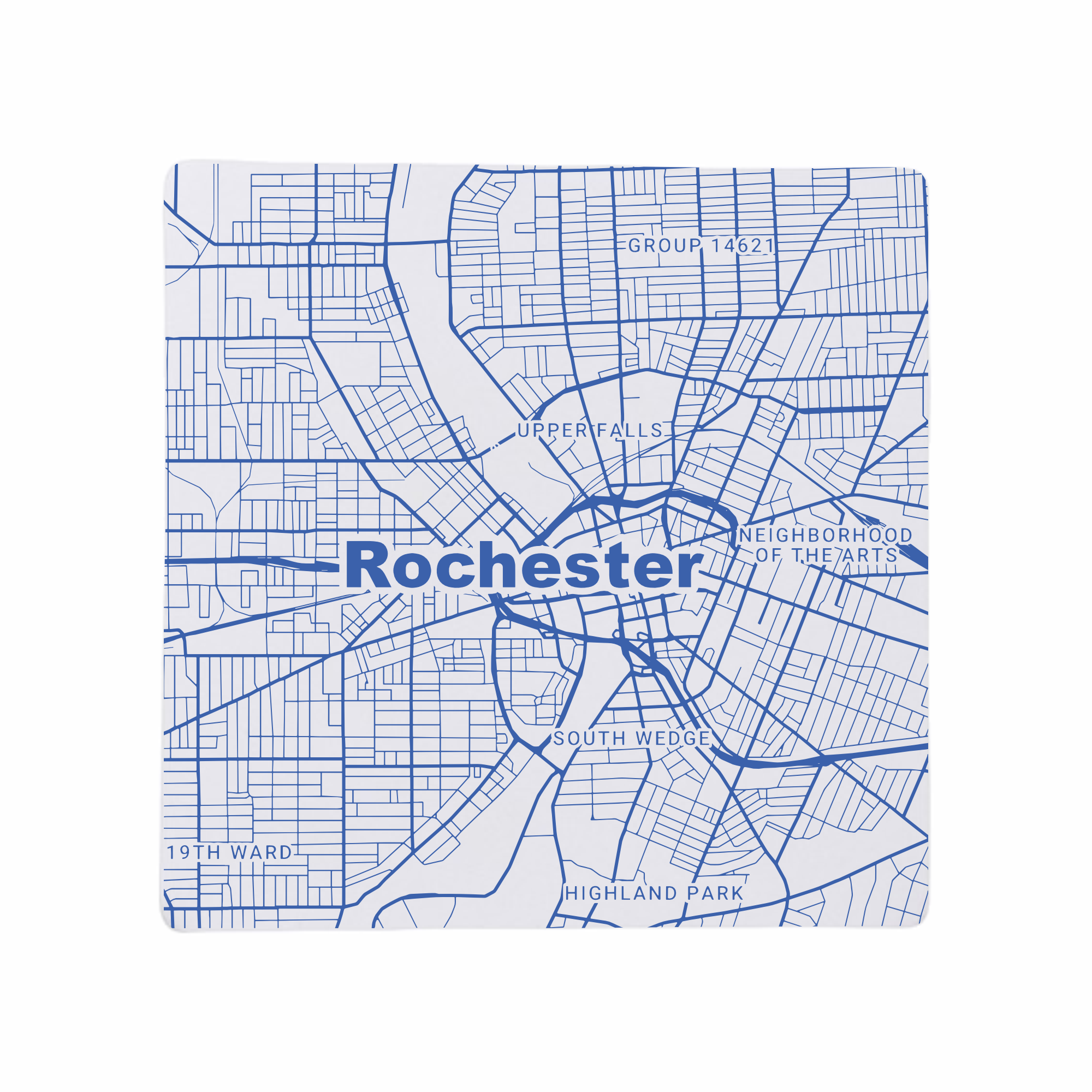 Blue Ridge Mountain Gifts - Wholesale Coasters - Rochester NY - Ceramic Map Coasters - Any Color0